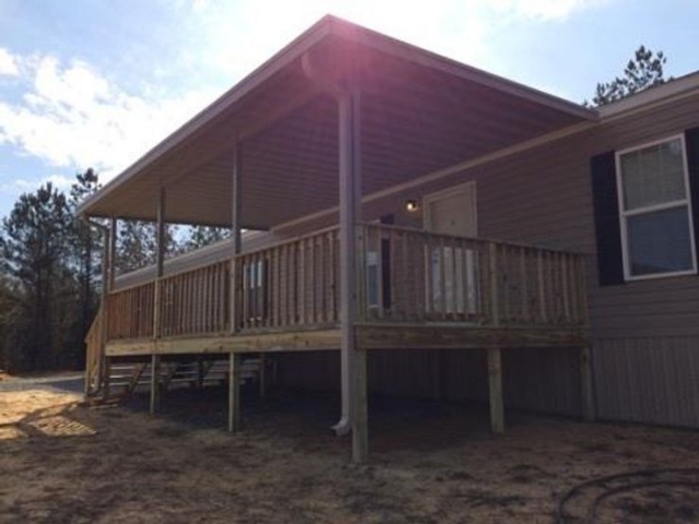 Deck and Deck Patio Cover in D'Iberville, MS | Custom Deck With Patio Cover